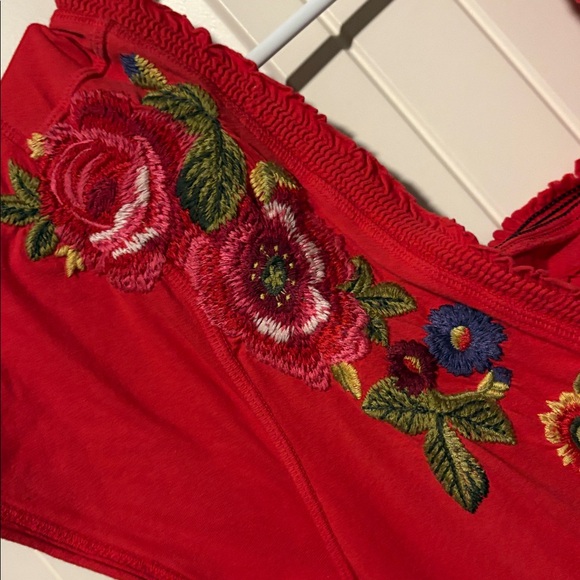 Johnny Was Red Embroidered Women’s Dress XL - Picture 4 of 7